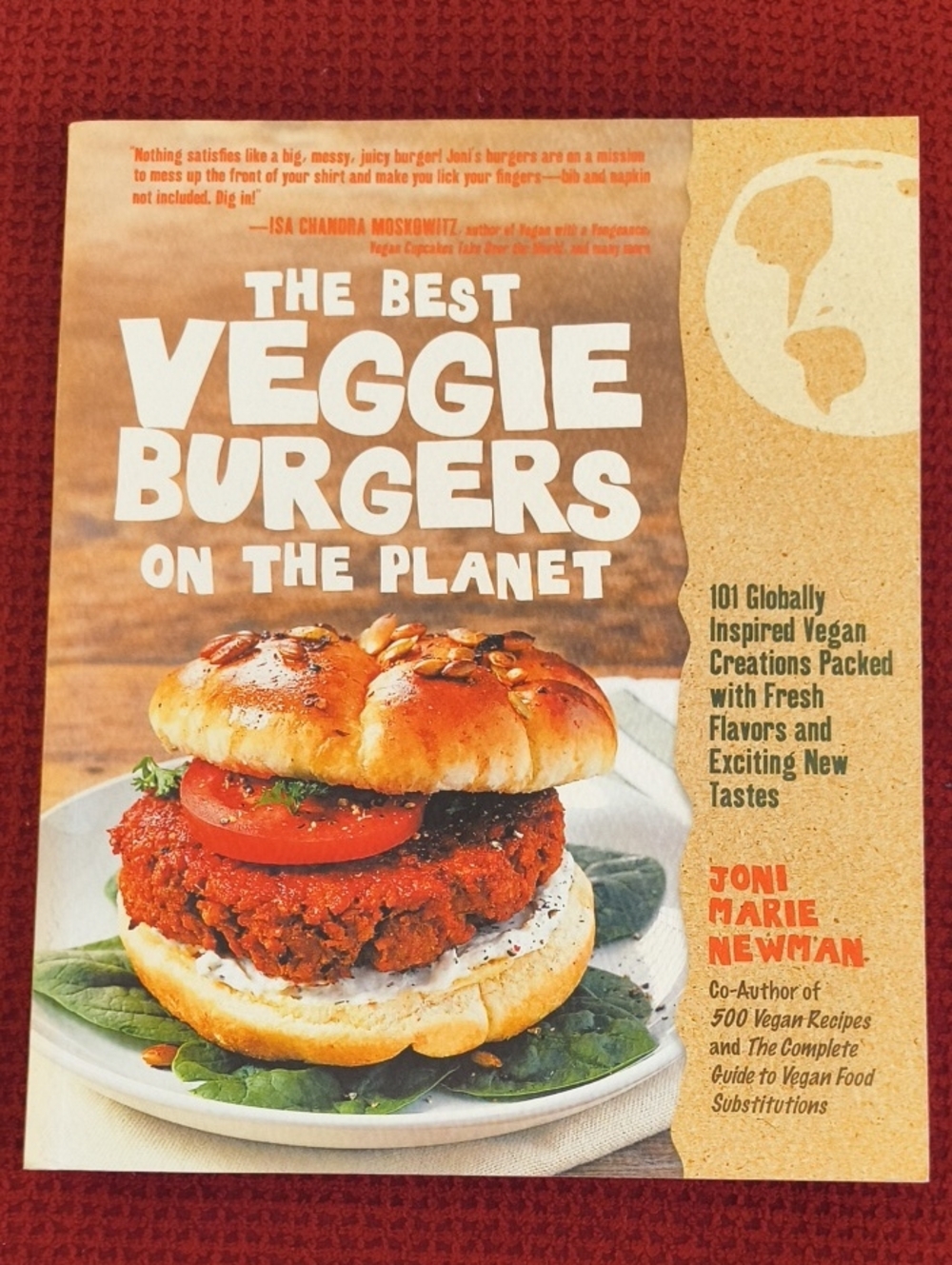 The Best Veggie Burgers on the Planet Cookbook Paperback NWT